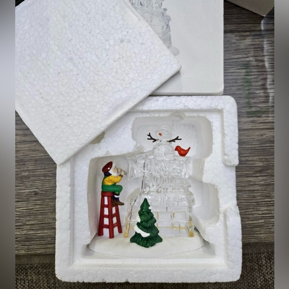 SOLD - Department 56 A Busy Elf North Pole Sign - Picture 2 of 4